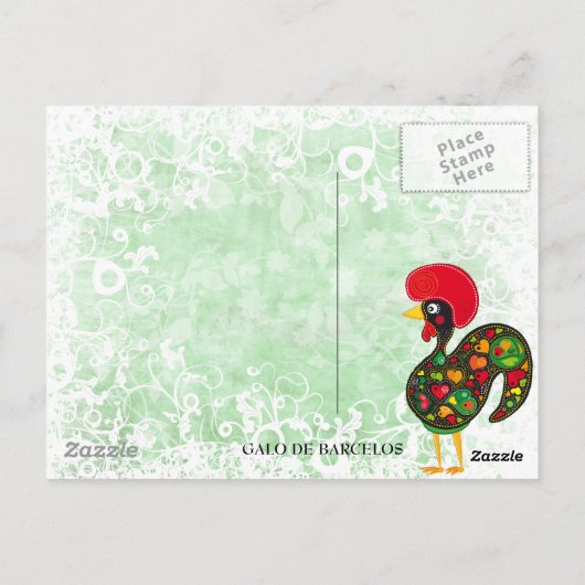 Roster van Barcelos Nr02 - Galo de Barcelos Briefkaart (Achterkant)