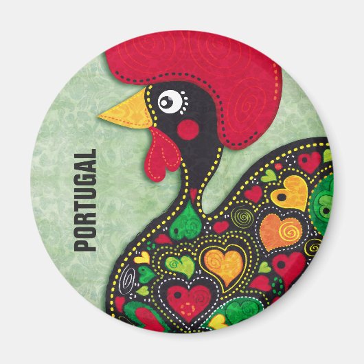 Roster van Barcelos Nr02 - Galo de Barcelos Magneet (Voorkant)