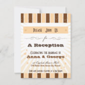 Rosters affiche: Crème & Bruine Ontvangst Kaart (Voorkant)