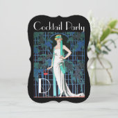 ROSTERS IN DE NACHT Jubileum Cocktail Party Kaart (Staand voorkant)