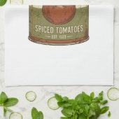 Rostige Vintage gekruide tomatenblik Theedoek (Gevouwen)
