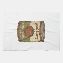 Rostige Vintage gekruide tomatenblik Theedoek