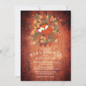 Rostige Vos Welp Bos Baby Shower Kaart (Voorkant)