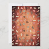 Rostige Vos Welp Bos Baby Shower Kaart (Achterkant)