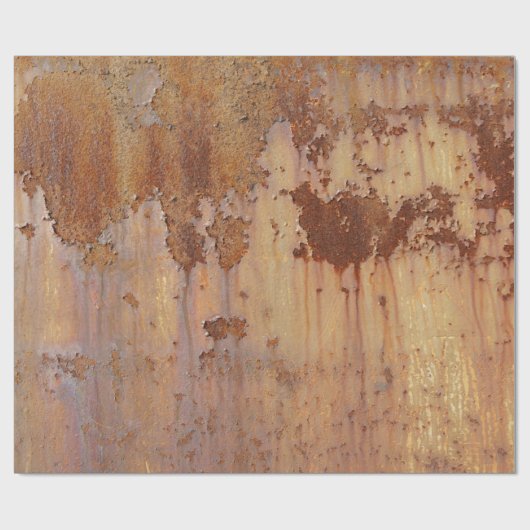 Rostiges altes Metall Cadeaupapier (Vlak)