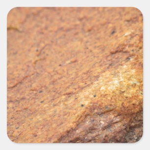 Rostkleurige granietsteen vierkante sticker