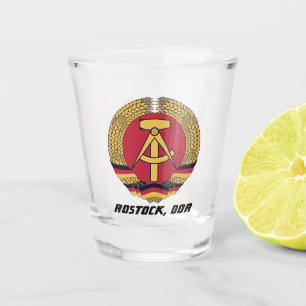 Rostock, DDR, Rostock, Socialistisch Oost Duitslan Shot Glas