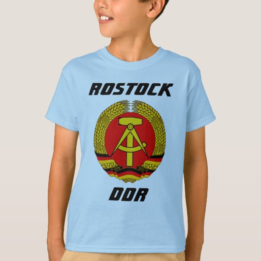 Rostock, DDR, Rostock, Socialistisch Oost Duitslan T-shirt (Voorkant)