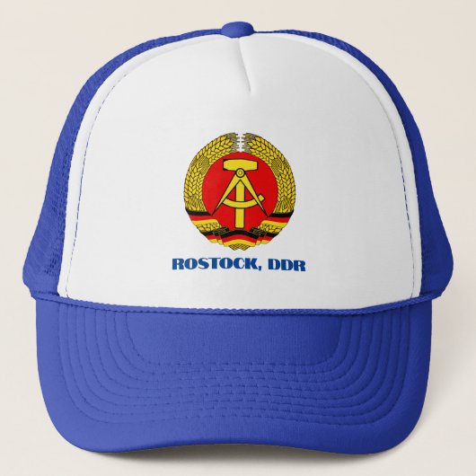 Rostock, DDR, Rostock, Socialistisch Oost Duitslan Trucker Pet (Voorkant)