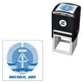 Rostock, DDR, Rostock, Socialistisch Oost Duitslan Zelfinktende Stempel (In situ)