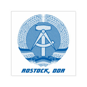 Rostock, DDR, Rostock, Socialistisch Oost Duitslan Zelfinktende Stempel