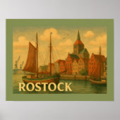 Rostock Duitsland Stad Kunst Poster (Voorkant)