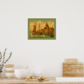 Rostock Duitsland Stad Kunst Poster (Keuken)