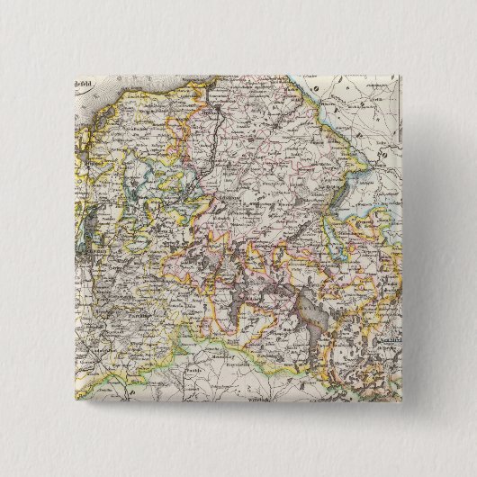 Rostock Duitsland Vierkante Button 5,1 Cm (Voorkant)