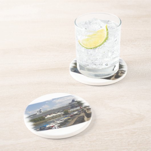 Rostock Zandsteen Onderzetter (Zijkant)