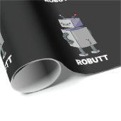 RostomFunny Robot Pun Dark BG Cadeaupapier (Rol Hoek)