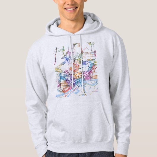 Rostov-on-Don Russia City Map Hoodie (Voorkant)