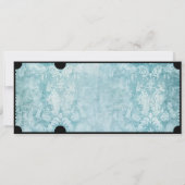 Rostre antieke bioscoopkaartje met RSVP QR-code Kaart (Achterkant)