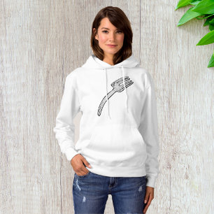 Rostre Antieke Vork Retro Bestek Hoodie