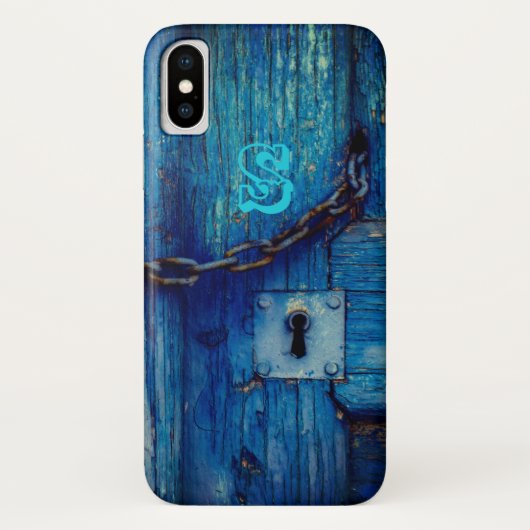 Rostre houten deur sleutelgat en ketting iphone x Case-Mate iPhone case (Achterkant)