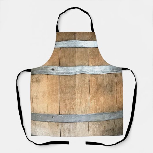 Rostre houten whiskey vat schort (Voorkant)