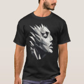 Rostro de mujer poligonal t-shirt (Voorkant)