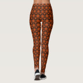 Rostrood Zwarte Buffalo Hart Plaid Leggings (Achterkant)