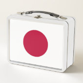 Rostvrijstalen lunchbox met Japanse vlag (Voorkant)