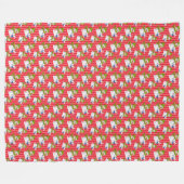 ROSW VAN WITTE WINTERSNEEUWMANNEN FLEECE DEKEN (Voorkant (Horizontaal))