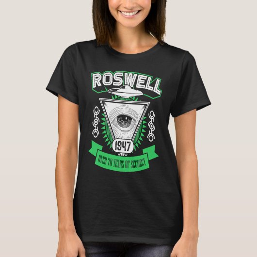 Roswell 1947 Alien Area 51 Conspiracy Theory T-shirt (Voorkant)