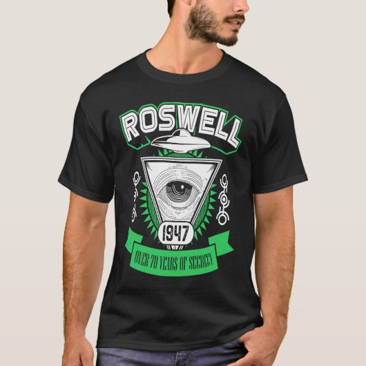 Roswell 1947 Alien Area 51 Conspiracy Theory T-shirt (Voorkant)