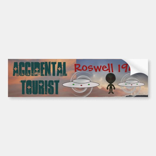 Roswell 1947 bumpersticker (Voorkant)