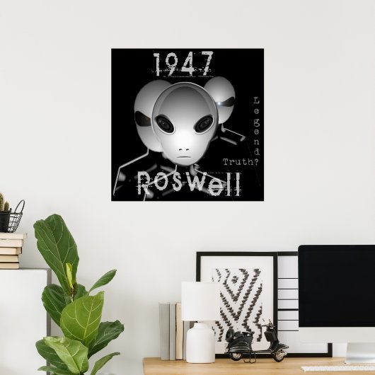 Roswell 1947 poster (Thuiskantoor)