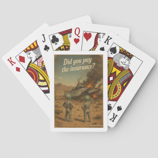 Roswell 40-50s pokerkaarten (Achterkant)