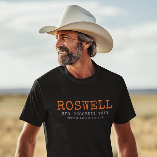 Roswell Alien Flying Saucer - UFO Recovery Team T-shirt