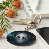 Roswell Alien II Sleutelhanger (Zijkant)
