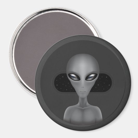 Roswell Alien (Magnet) Magneet (Voorkant / Achterkant)