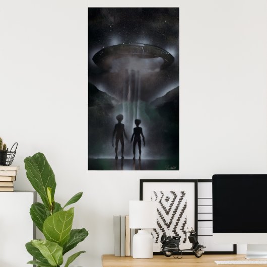 Roswell Alien Poster (Thuiskantoor)