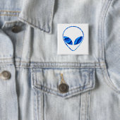 Roswell Alien Square Pin Vierkante Button 5,1 Cm (In situ)