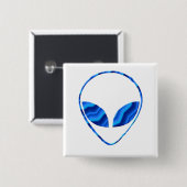 Roswell Alien Square Pin Vierkante Button 5,1 Cm (Voorkant /achterkant)