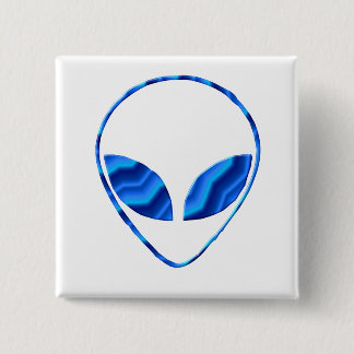 Roswell Alien Square Pin Vierkante Button 5,1 Cm
