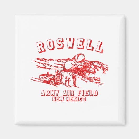 Roswell Army Air Field New Mexico _1  Magneet (Voorkant)