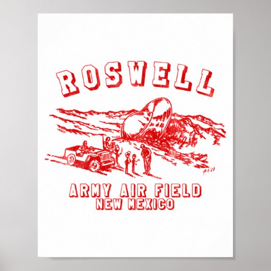 Roswell Army Air Field New Mexico _1 Poster (Voorkant)