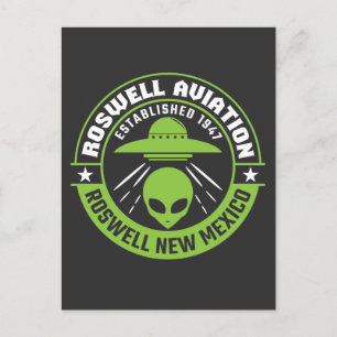 Roswell Aviation, opgericht in 1947 Briefkaart