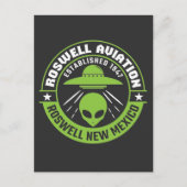 Roswell Aviation, opgericht in 1947 Briefkaart (Voorkant)