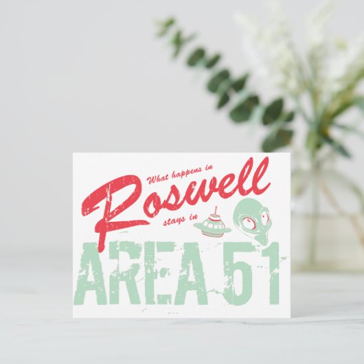 Roswell Briefkaart (Staand voorkant)