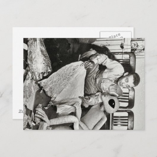 Roswell Crash Briefkaart (Voorkant / Achterkant)