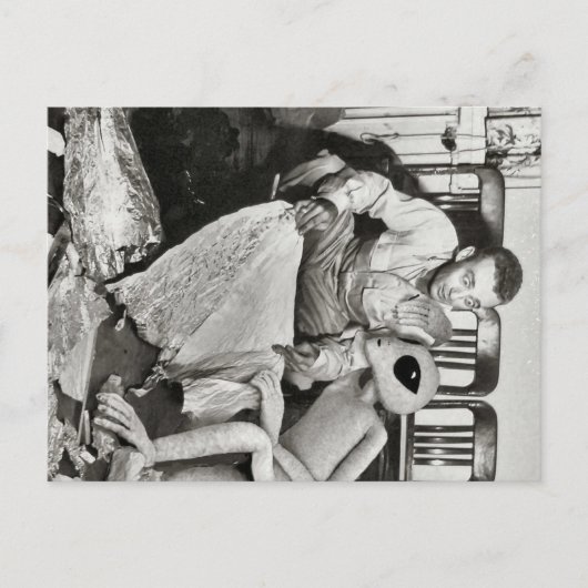 Roswell Crash Briefkaart (Voorkant)