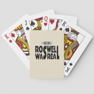 Roswell crash van buitenaards ruimteschip was echt pokerkaarten