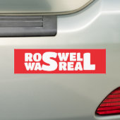 Roswell-crash van een buitenaards ruimteschip was bumpersticker (Op auto)